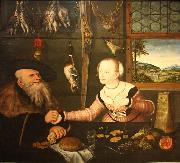 Lucas  Cranach Die Bezahlung Spain oil painting artist